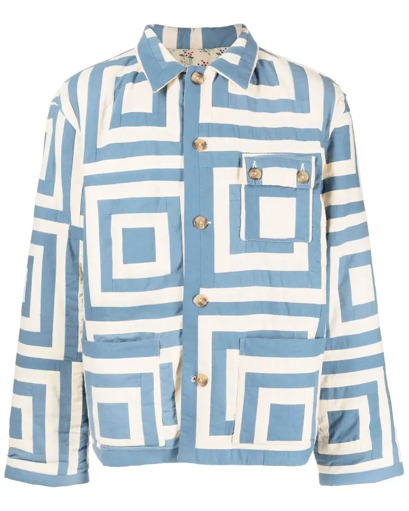 BODE White House Steps Steppjacke - Blau Blau