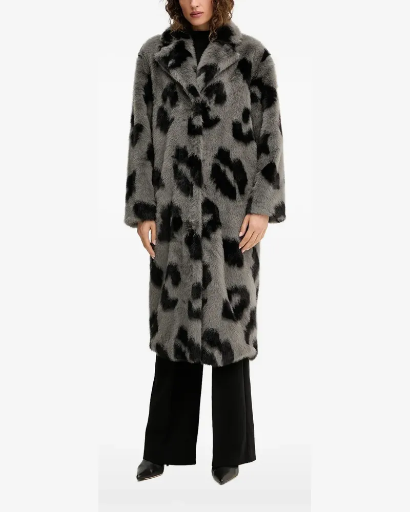 Silvian Heach Mantel mit Leoparden-Print - Grau Grau