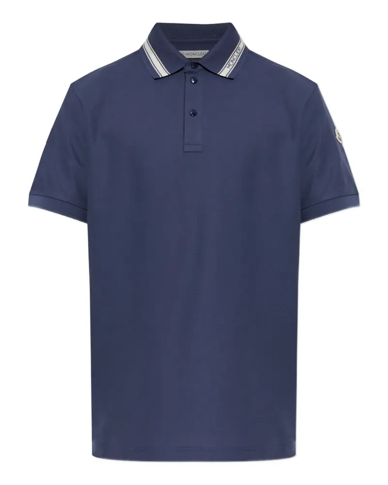 Moncler blue polo shirt - Blau Blau