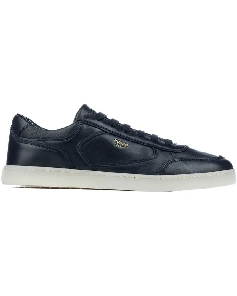 Prada Sneakers aus Leder - Schwarz Schwarz