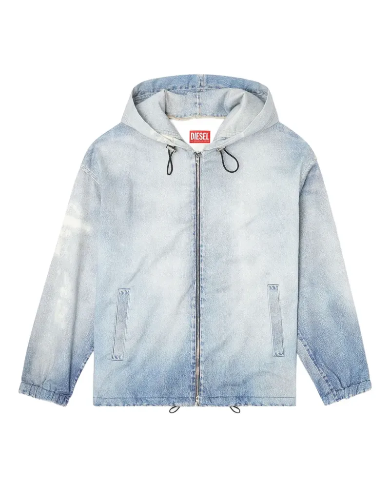 Diesel D-Wynny Kapuzenjacke mit Reißverschluss - Blau Blau