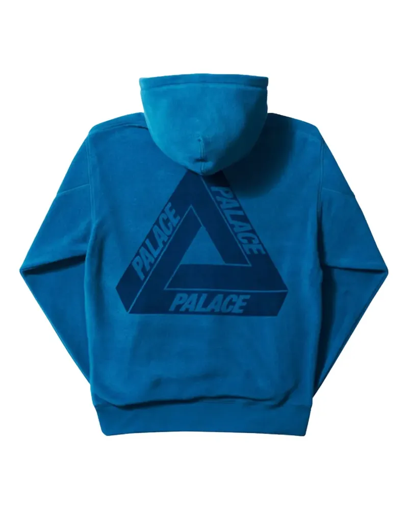 PALACE Polartec logo-print hoodie - Blau Blau