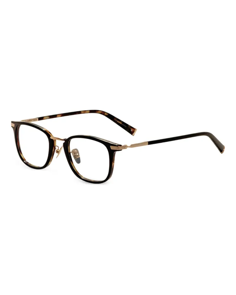 John Varvatos Eckige Brille in Schildpattoptik - Braun Braun