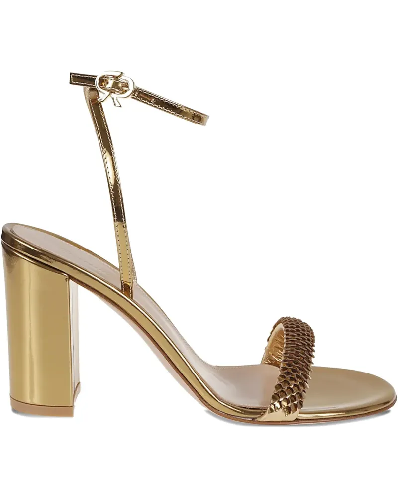 Gianvito Rossi Sandalen aus Leder - Gold Gold