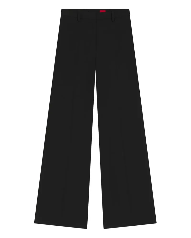 HUGO BOSS Hose mit weitem Bein - Schwarz Schwarz