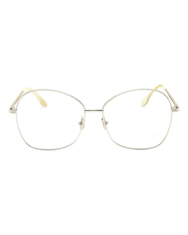Victoria Beckham Brille mit Oversized-Gestell - Gold Gold