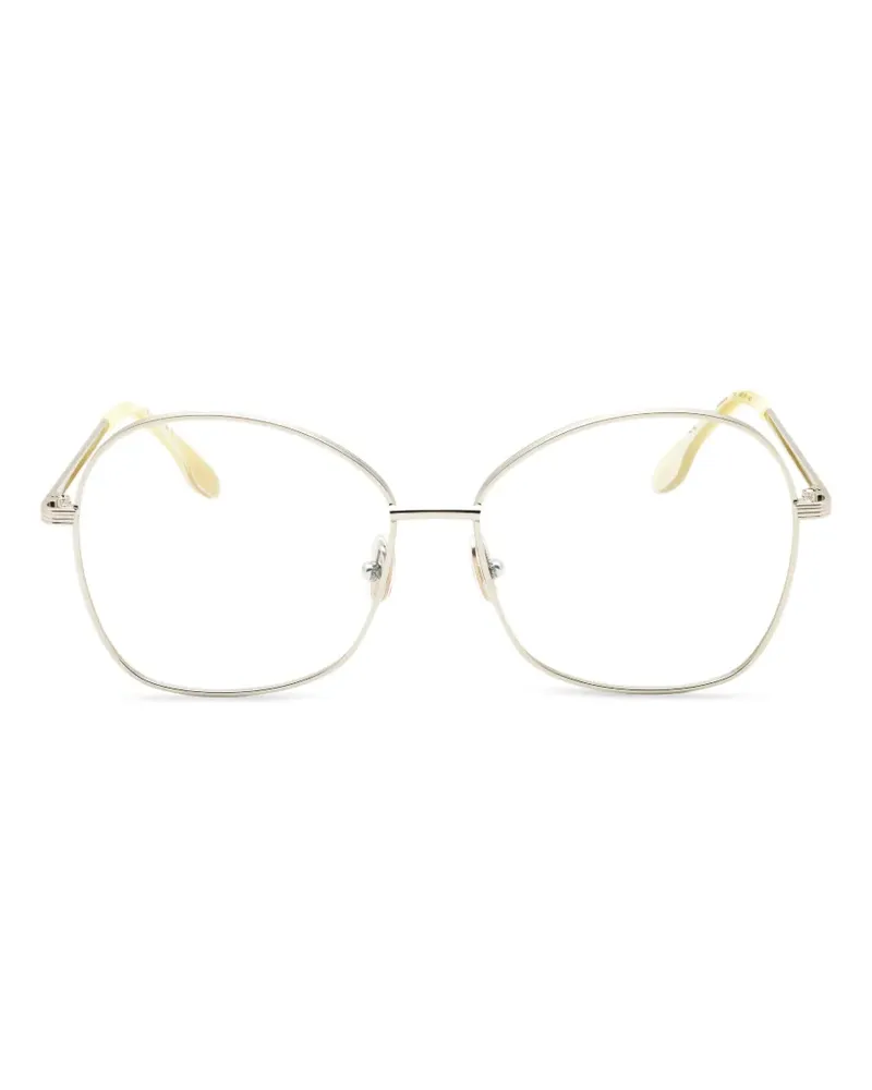 Victoria Beckham Brille mit Oversized-Gestell - Gold Gold