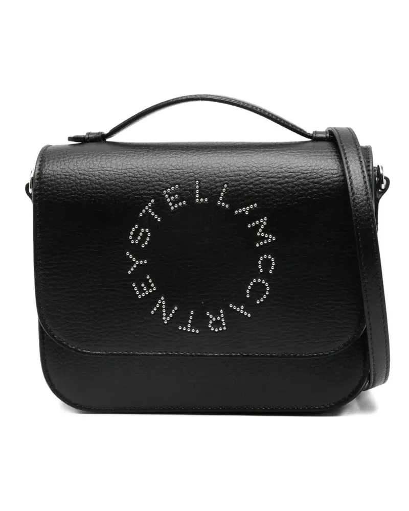 Stella McCartney Mini-Tasche mit Logo-Nieten - Schwarz Schwarz