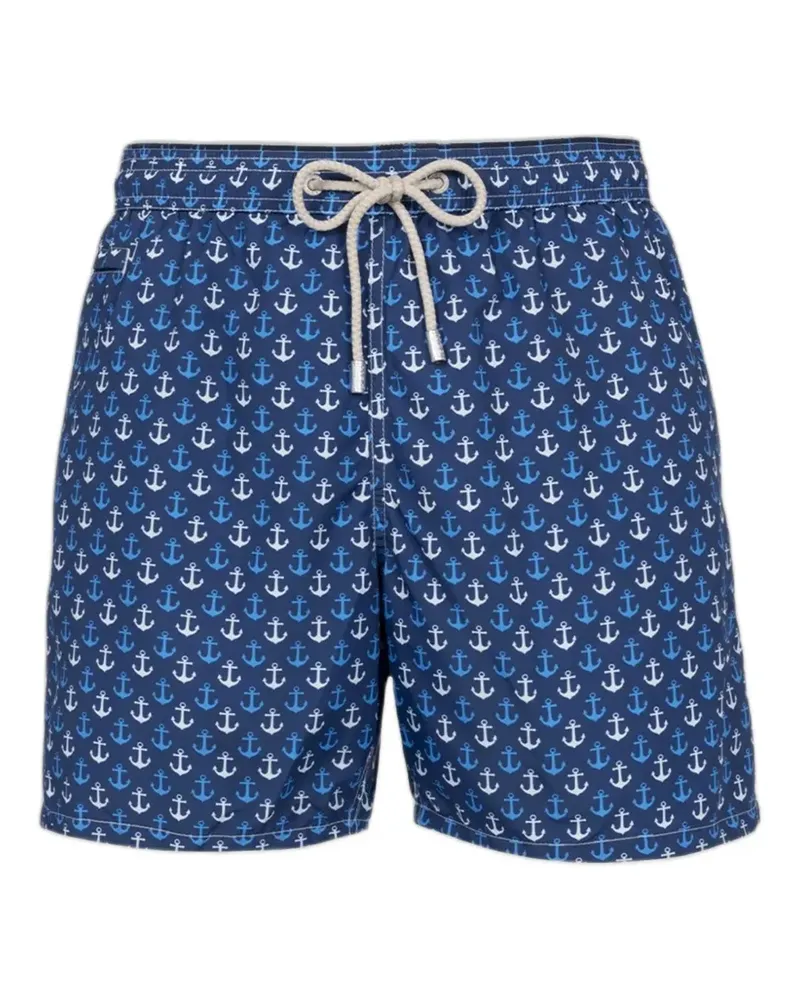 MC2 Saint Barth anchor-print drawstring swim shorts - Blau Blau
