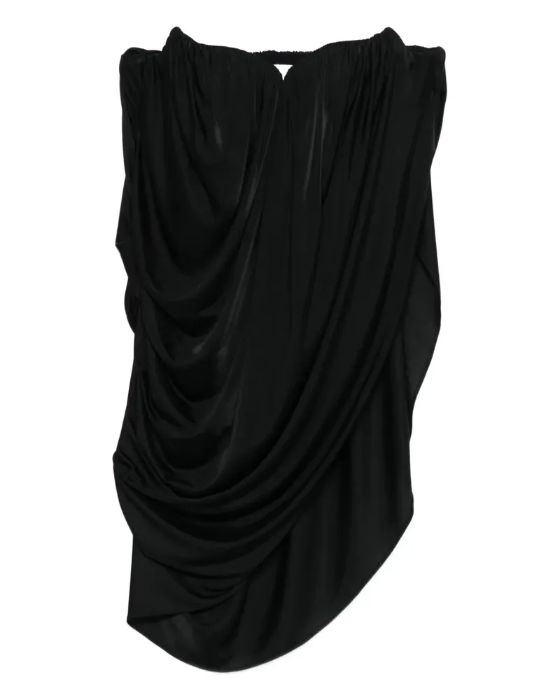 Giuseppe di Morabito Drapiertes Top - Schwarz Schwarz