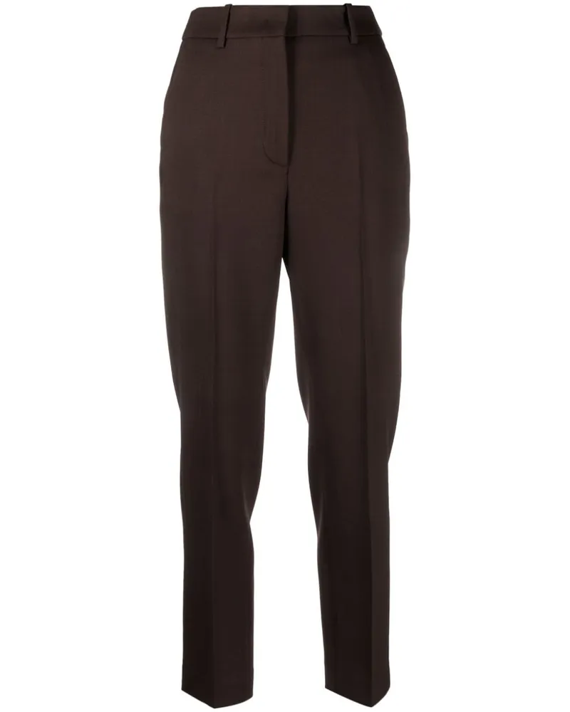 Incotex Klassische High-Waist-Hose - Braun Braun