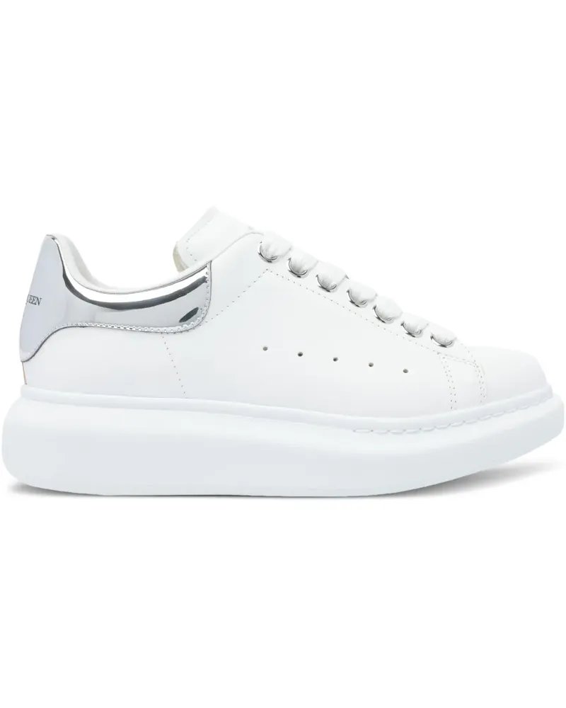 Alexander McQueen Sneakers mit Metallic-Einsatz - Weiß Weiß