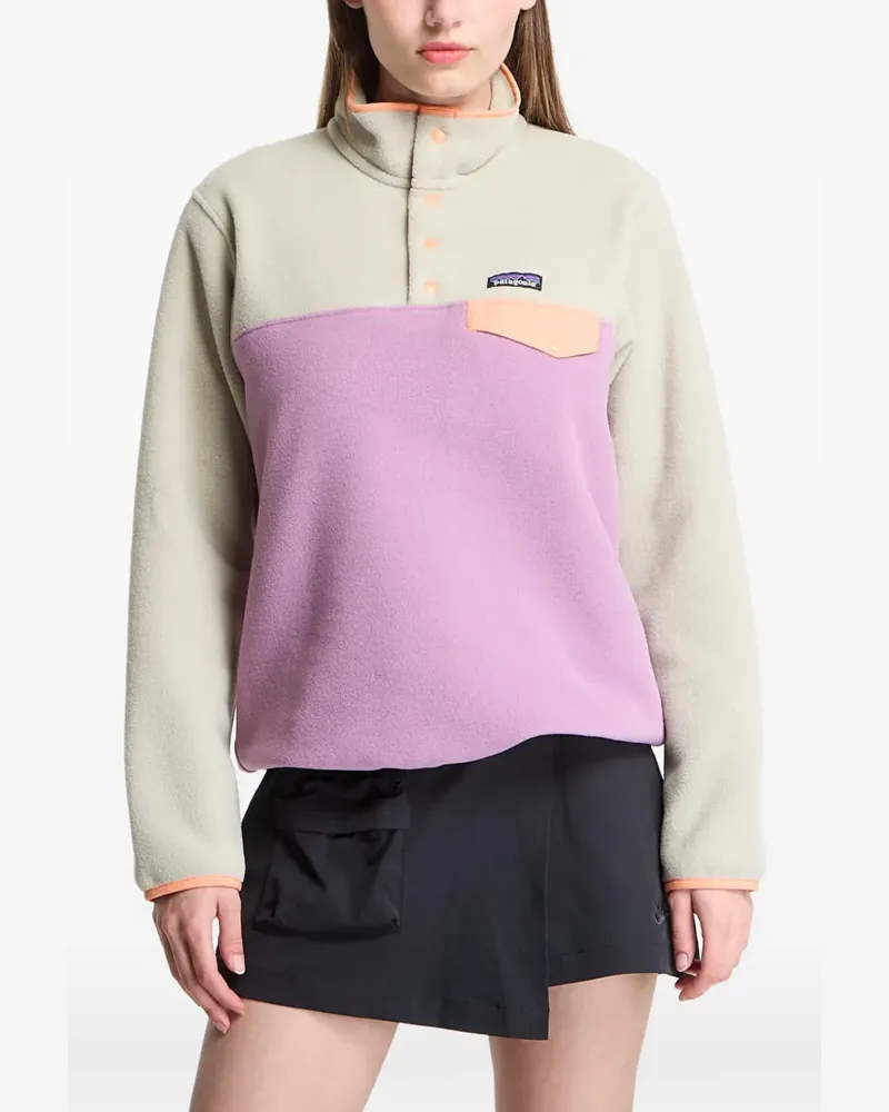 Patagonia Synchilla colour-block snap-fastening sweatshirt - Violett Violett