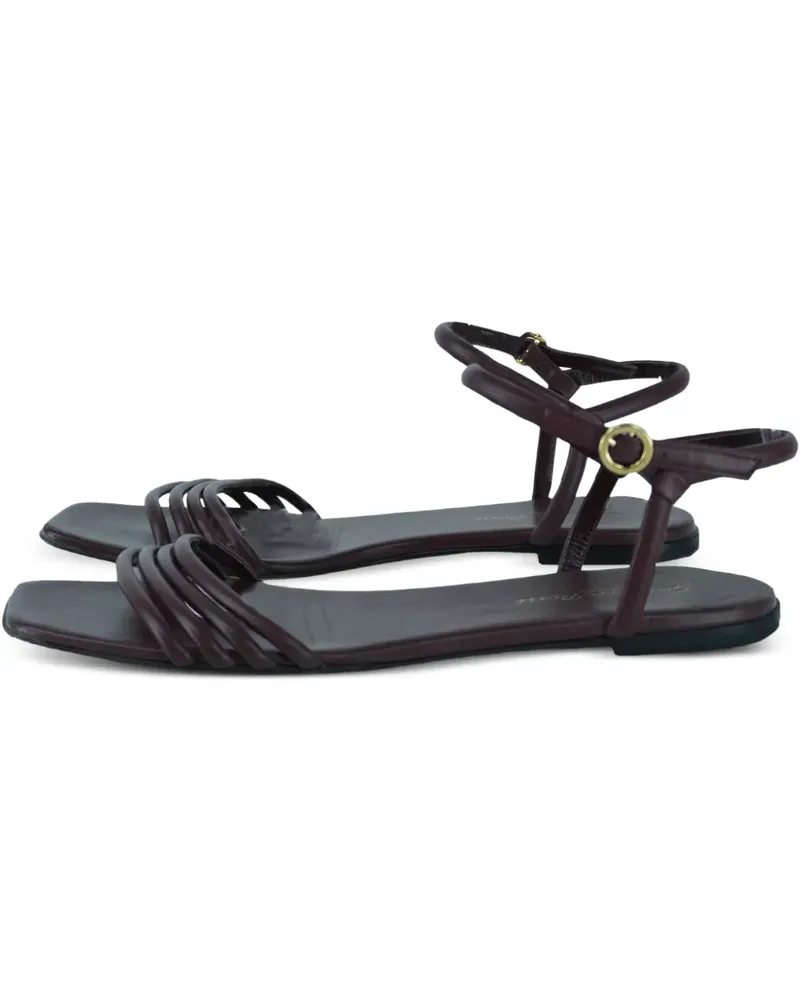 Gianvito Rossi Flache Lena Sandalen - Braun Braun