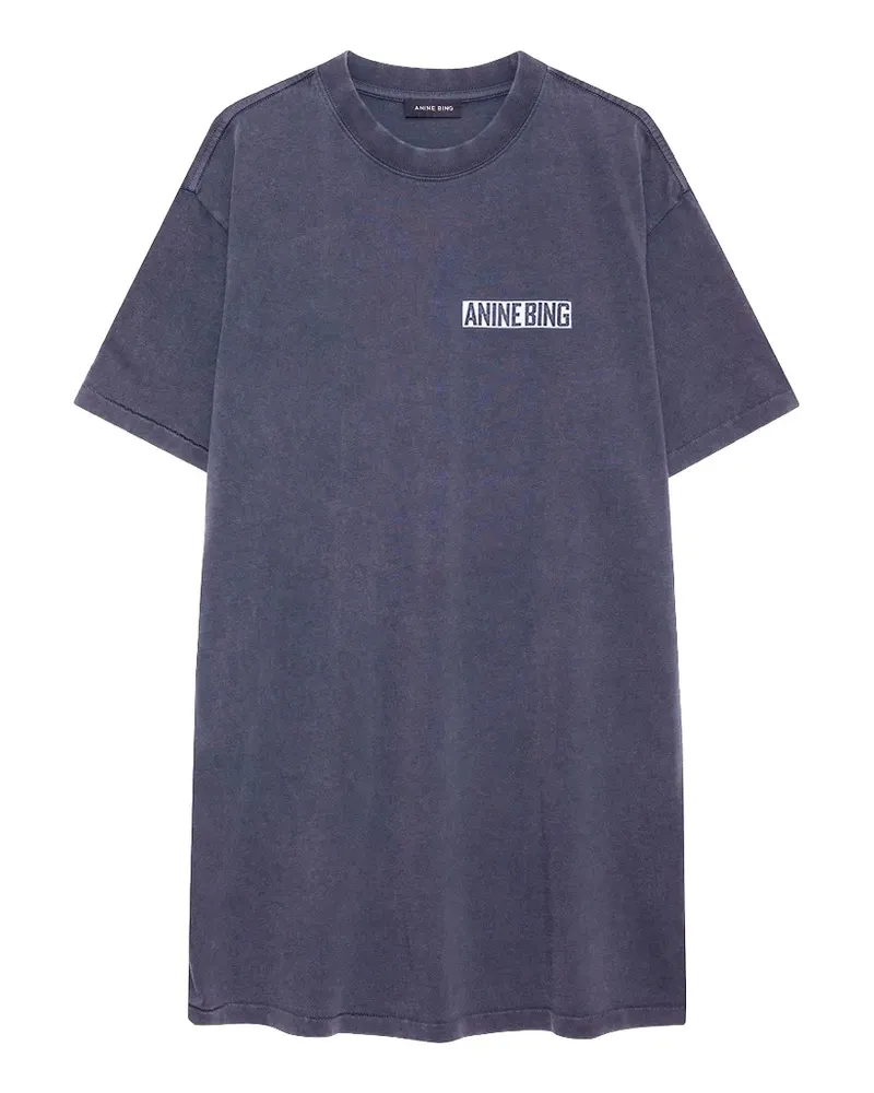 Anine Bing Beth mini dress palm - Grau Grau
