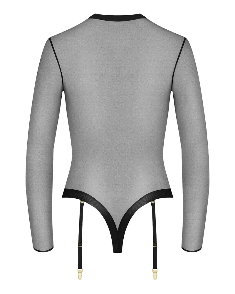 Maison Close Corps à Corps Body - Schwarz Schwarz