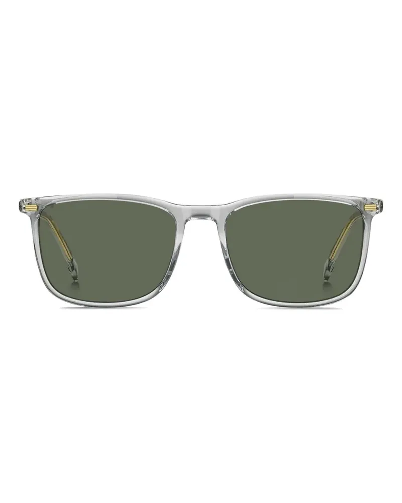 HUGO BOSS Sonnenbrille mit eckigem Gestell - Grau Grau