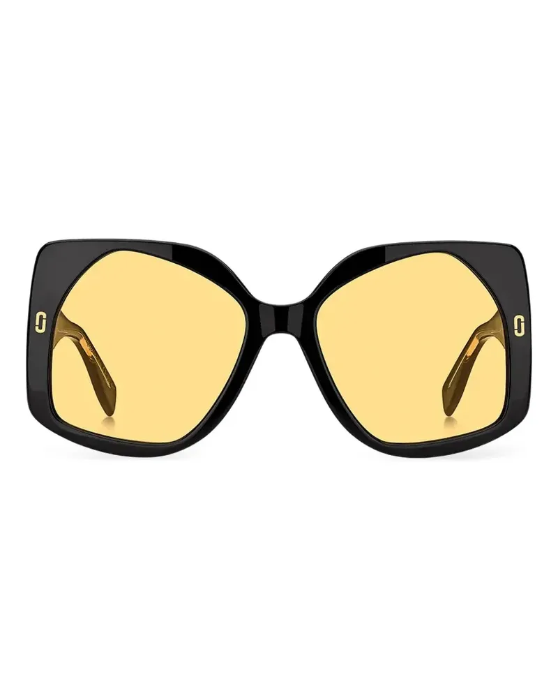 Marc Jacobs geometric-frame sunglasses - Schwarz Schwarz