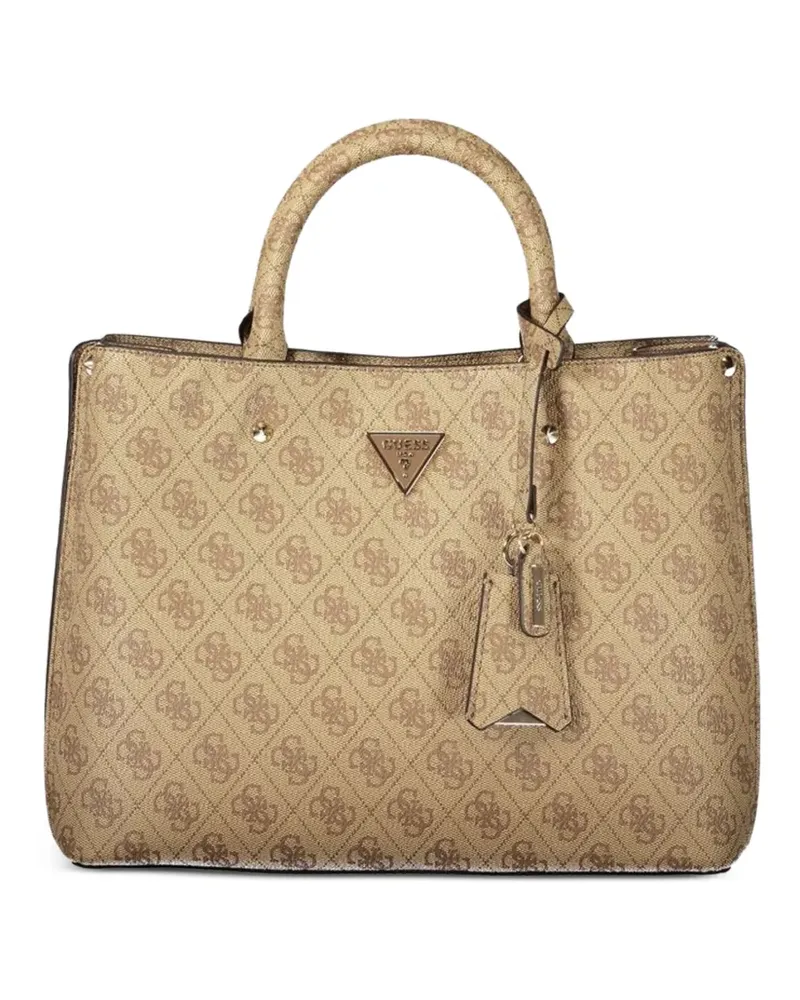 Guess Shopper mit Monogramm-Print - Nude Nude