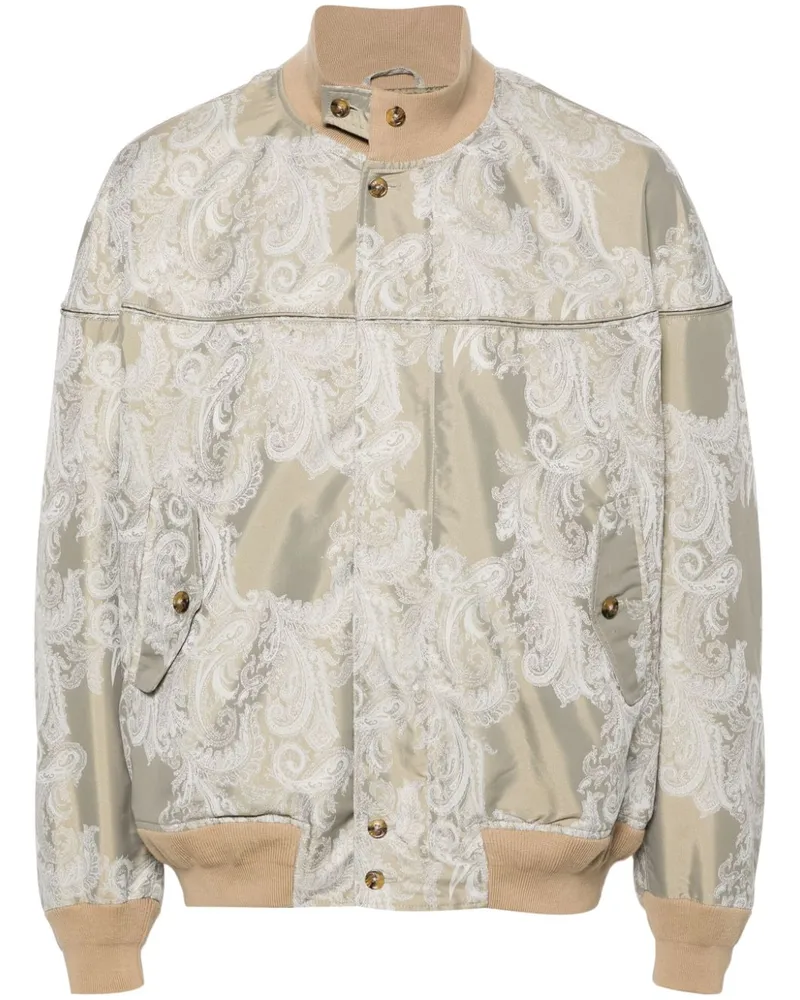 Baracuta Bomberjacke mit Paisley-Print Nude