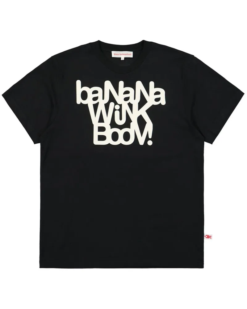 Walter van Beirendonck Banana Wink Boom T-Shirt - Schwarz Schwarz