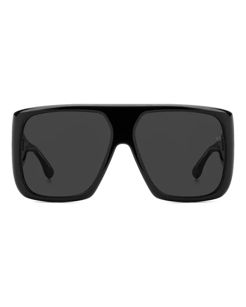 Victoria Beckham Eckige Sonnenbrille - Schwarz Schwarz