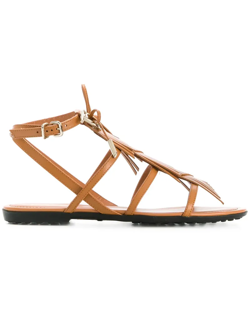 TOD'S Sandalen aus Leder - Braun Braun