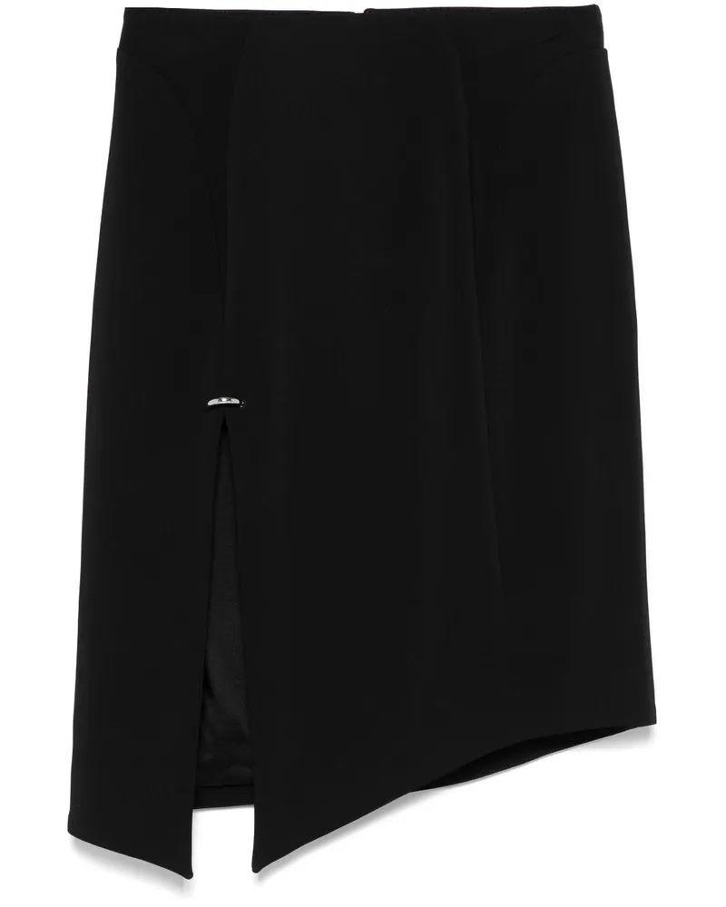 Thierry Mugler Midirock mit Piercing - Schwarz Schwarz