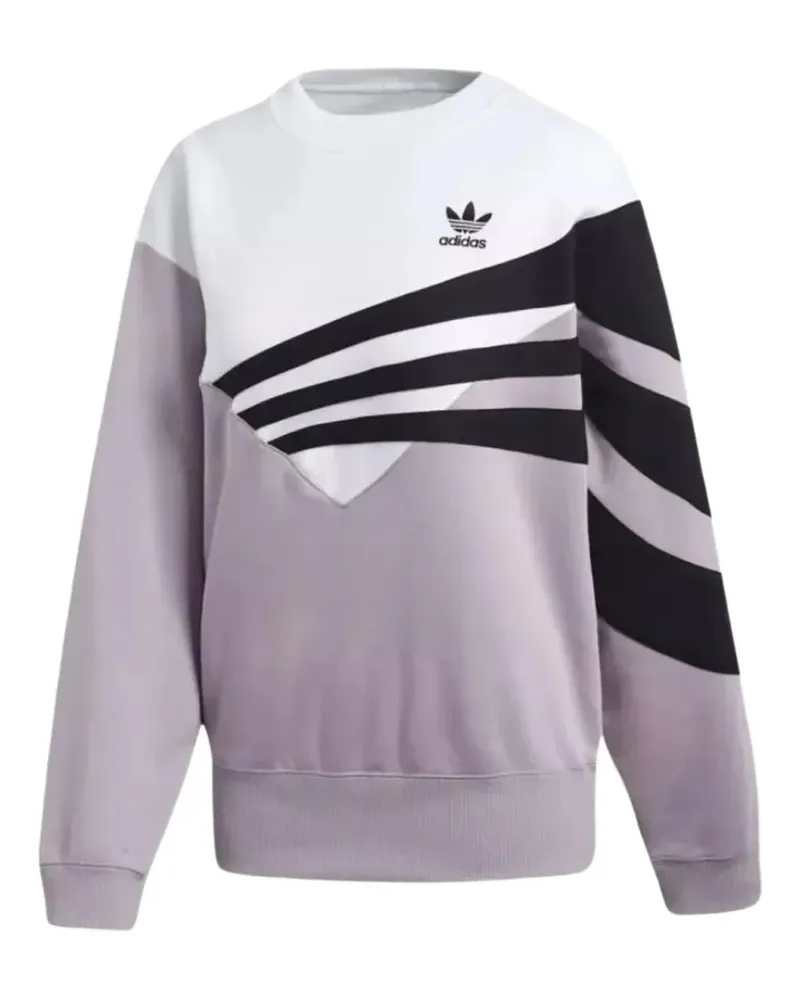 adidas Crewneck Sweatshirt WMNS "White / Lilac / Black" - Weiß Weiß