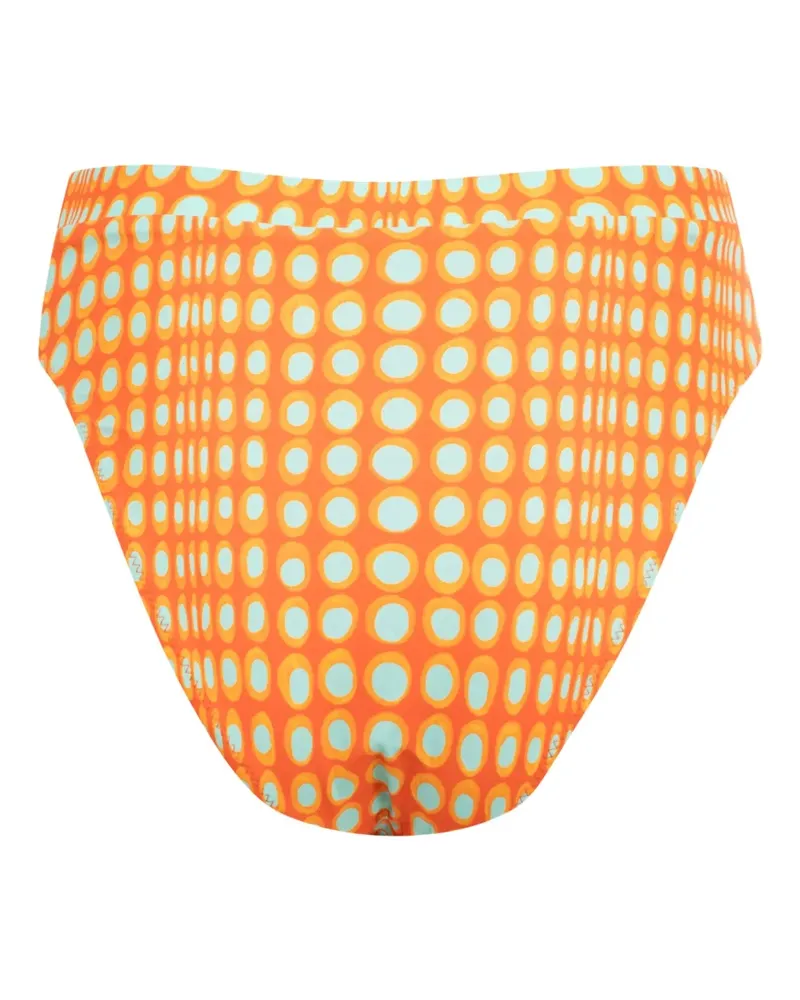 Christopher John Rogers Wiggle Dot Bikinihöschen - Orange Orange