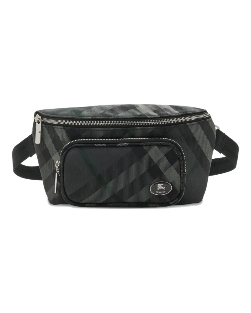 Burberry Gürteltasche mit Karomuster - Schwarz Schwarz