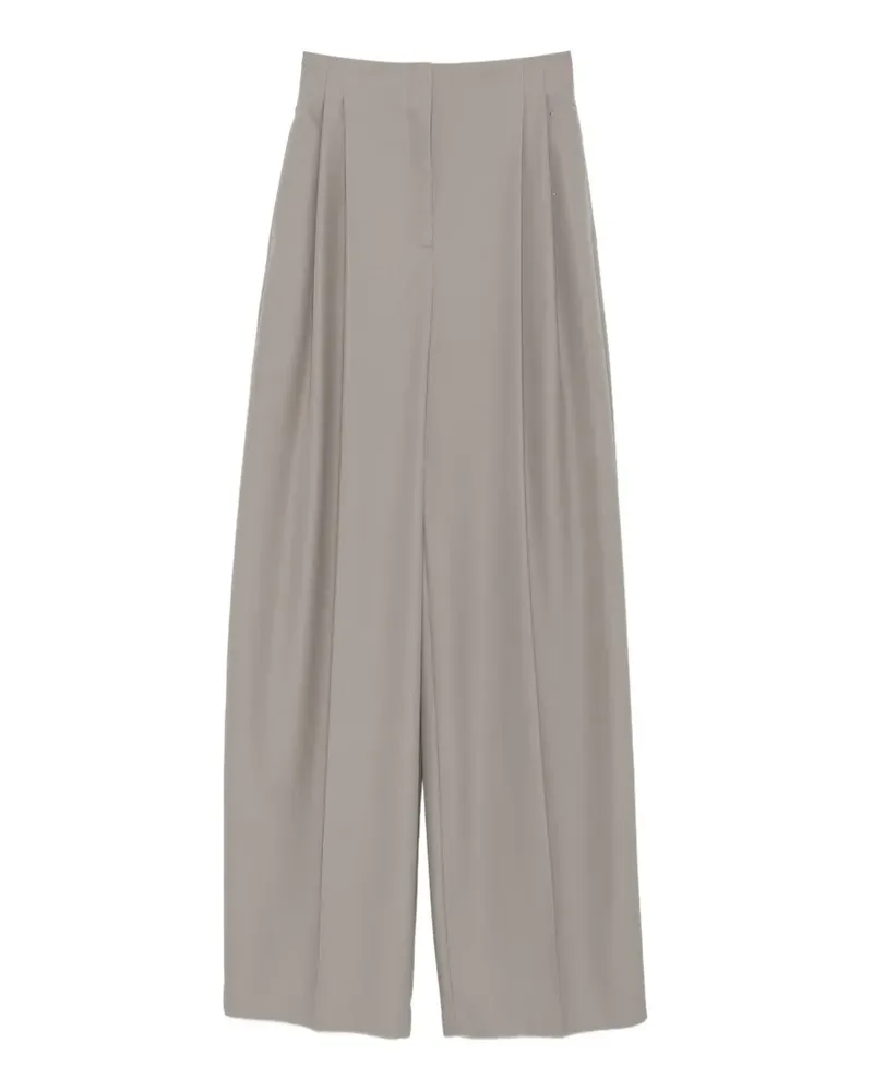 Thierry Mugler Plisseehose mit weitem Bein - Grau Grau