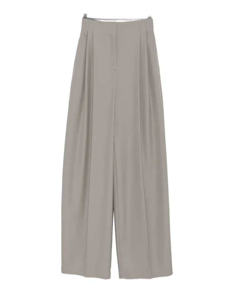 Thierry Mugler pleated wide-leg trousers - Grau Grau