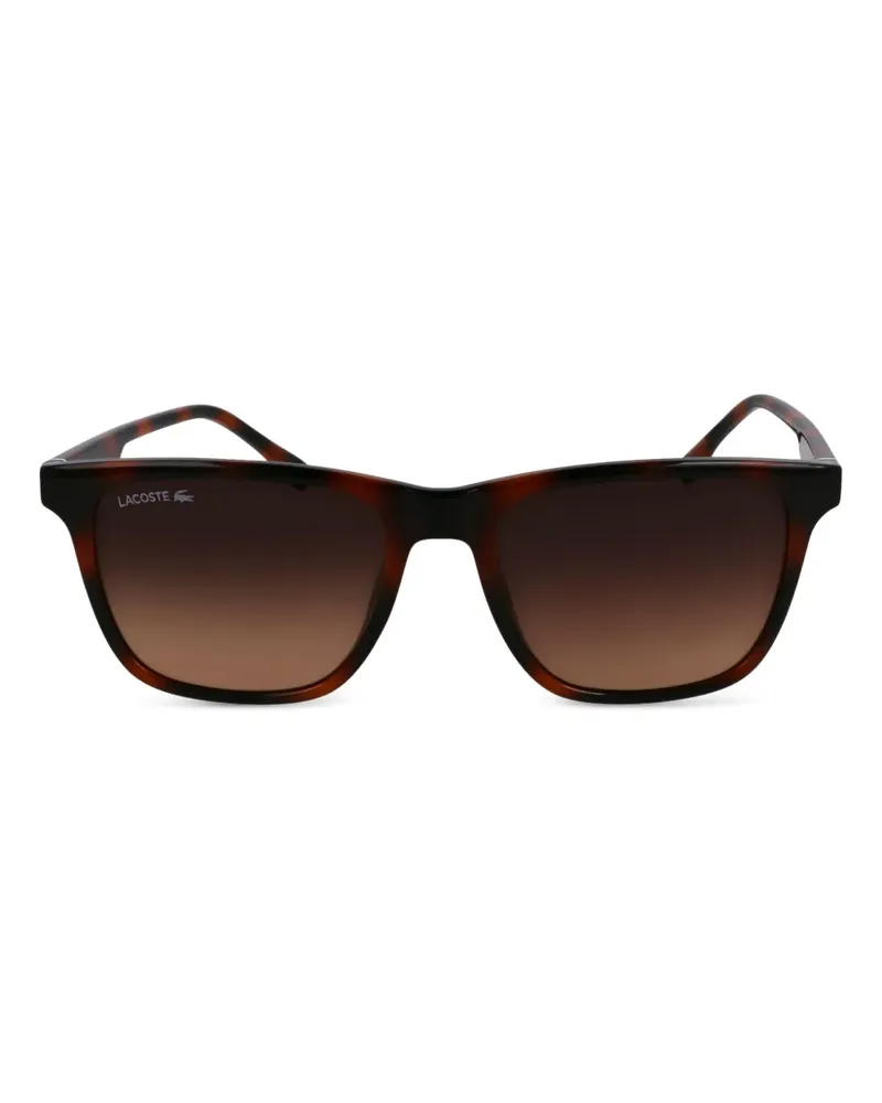 Lacoste Sonnenbrille mit Logo-Print - Braun Braun