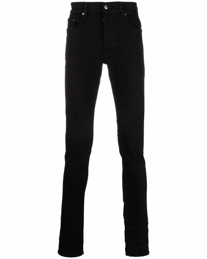 Amiri Skinny-Jeans mit Logo-Schild - Schwarz Schwarz
