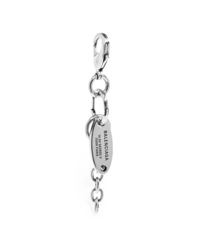 Balenciaga Everyday chain earrings in antique silver - Silber Silber