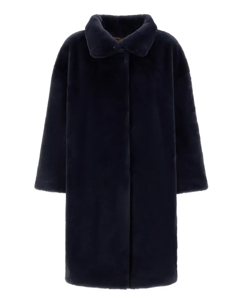Herno Mantel mit Stehkragen - Blau Blau