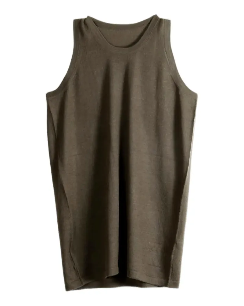 Frenckenberger fine-knit tank top - Braun Braun