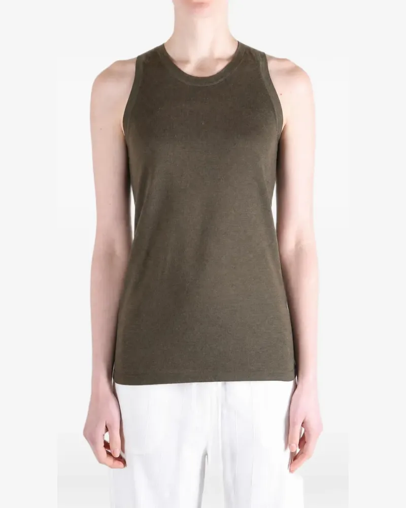 Frenckenberger Fein gestricktes Tanktop - Braun Braun