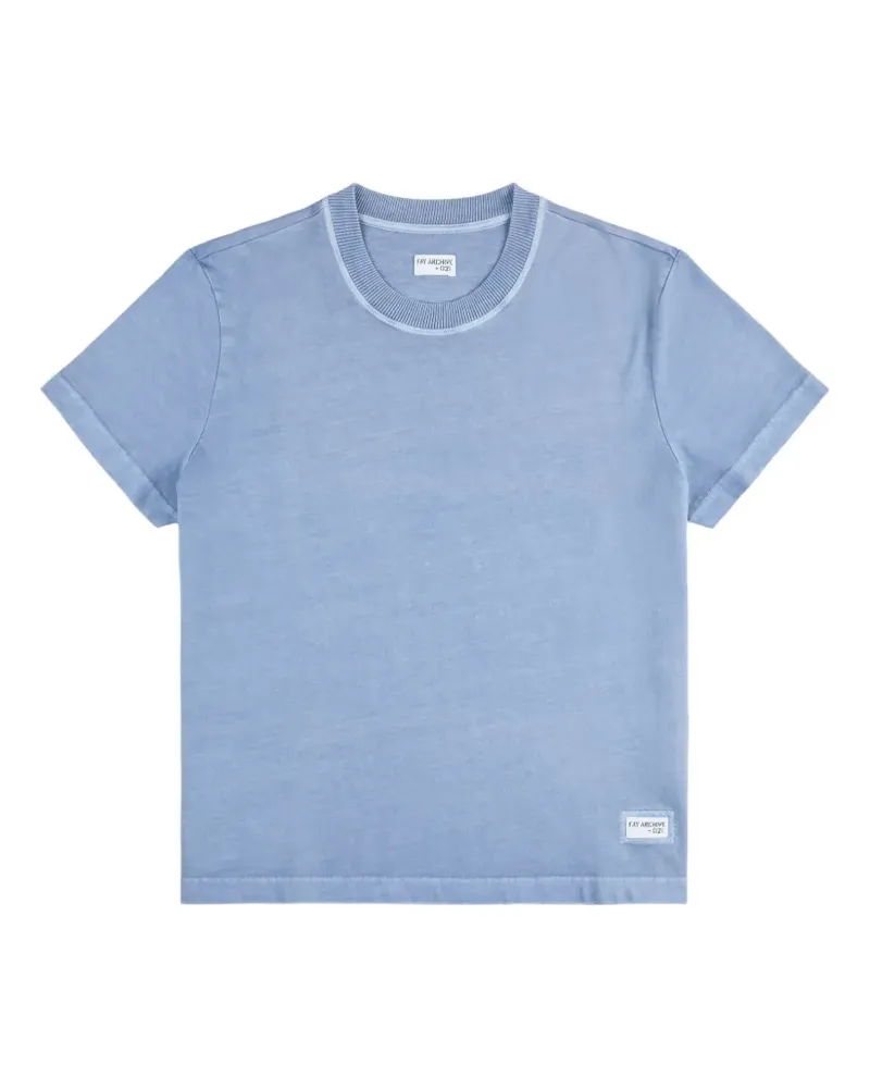 Fay Archive logo-patch T-shirt - Blau Blau