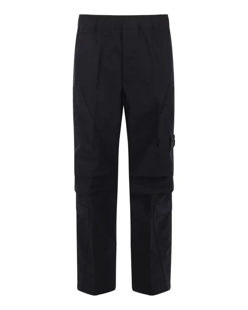 Stone Island 3100022 all-weather cotton-canvas_S.I. ghost cargo trousers - Schwarz Schwarz
