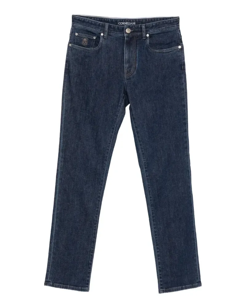 Corneliani Jeans mit Logo-Patch - Blau Blau