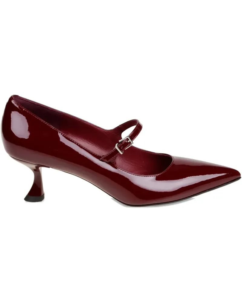 Sergio Levantesi Pumps mit Lackleder-Schnalle 50mm - Rot Rot
