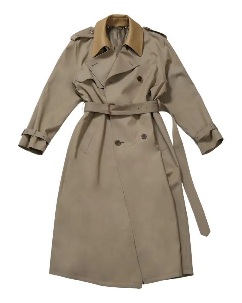 AURALEE wool trench coat - Nude Nude