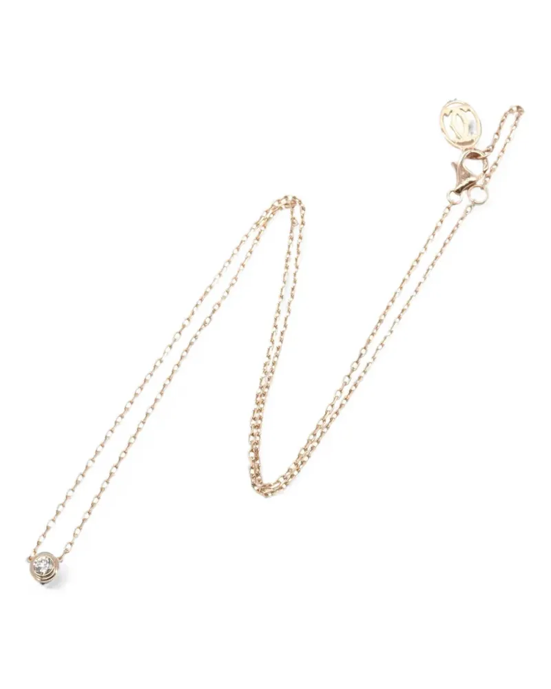 Cartier 2010s SM Damour Halskette mit Diamant - Rosa Rosa