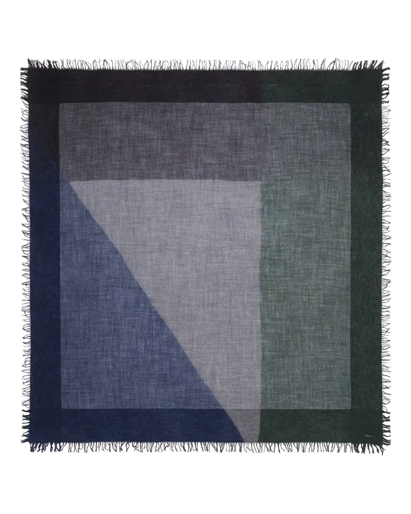 Faliero Sarti Teodoro Schal mit geometrischem Print - Blau Blau
