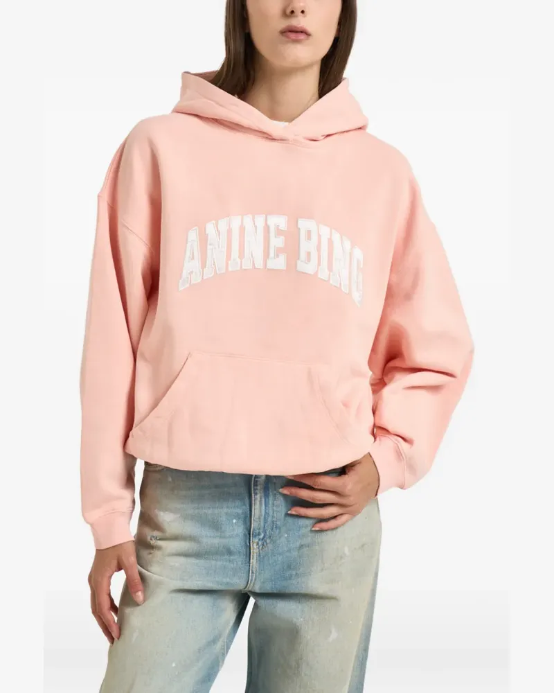 Anine Bing Harvey Hoodie mit Logo - Rosa Rosa