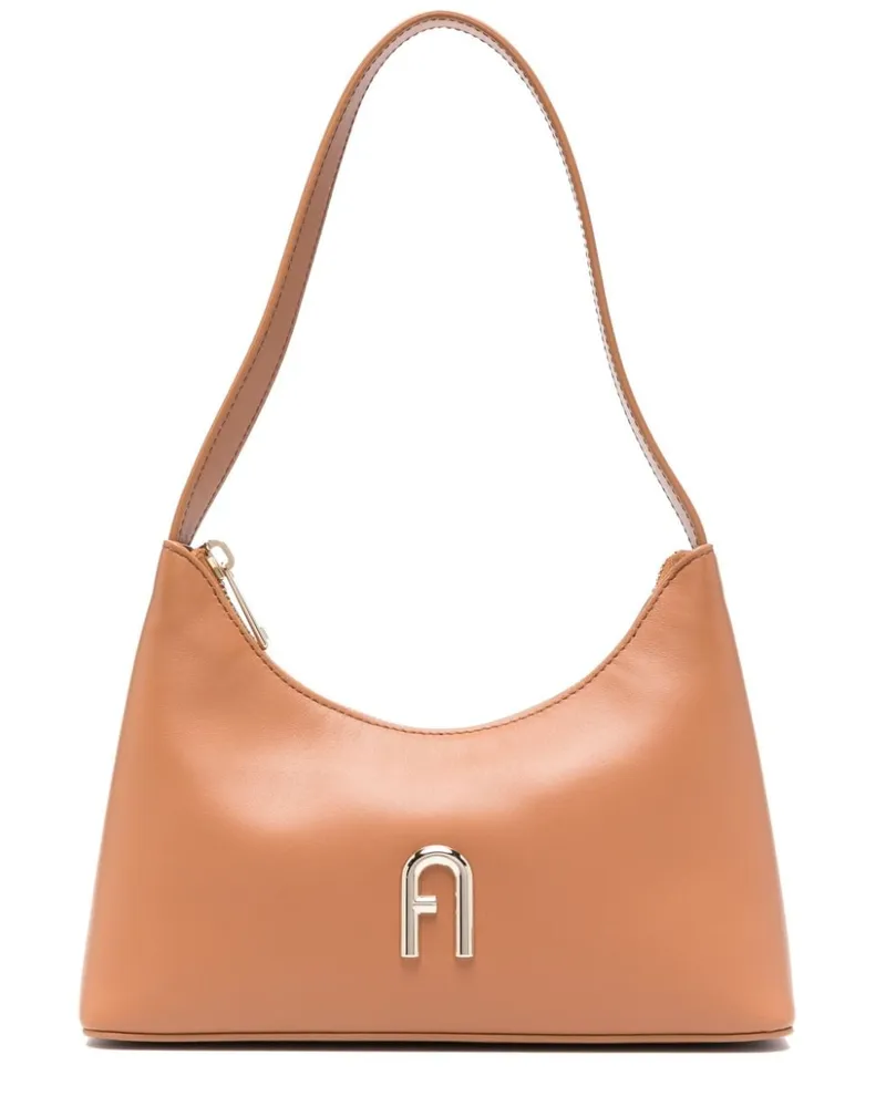 Furla Diamante Schultertasche - Braun Braun