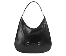 Schultertasche mit Ring - Schwarz