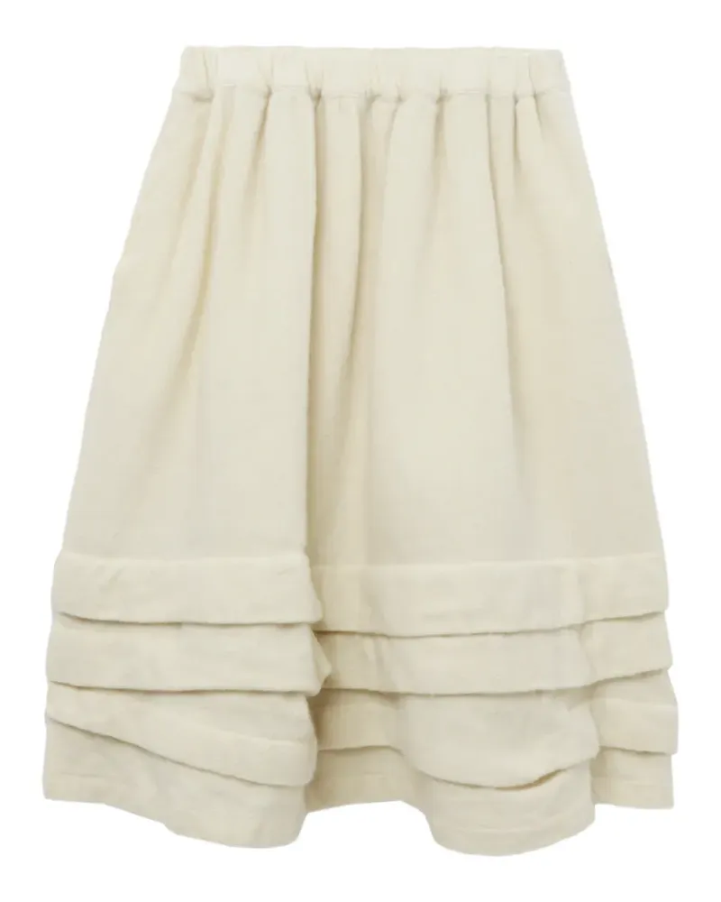 Comme des Garçons ruffled midi skirt - Nude Nude